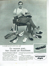 Publicité Advertising 0925  1961    Hutchinson Aigle Canat  baskets tennis