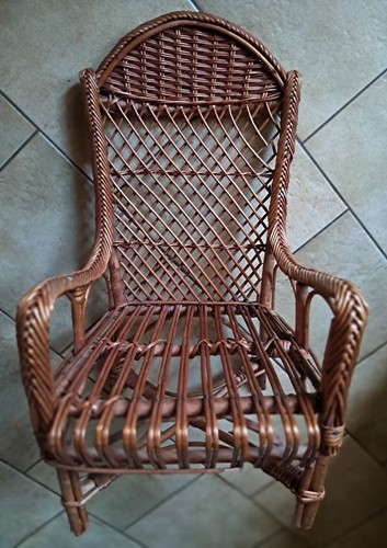 Fauteuil rotin rosier enfant - fauteuil,