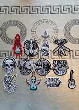 Lot de 12 patchs rock / metal