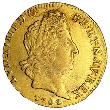 Louis XIV - Louis d'or with insignia - 1704 In Paris - Valenciennes Treasure