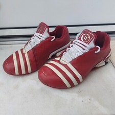 basket adidas sneakers runner night homme taille 41 1/3 rouge bande blanche