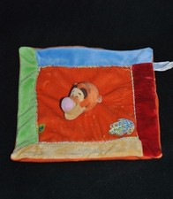 🍀Doudou Plat Tigre Tigrou DISNEY NICOTOY Orange Jaune Bleu Vert Feuille Tigger