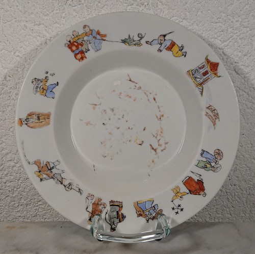 Ancien assiette enfant - ancien,