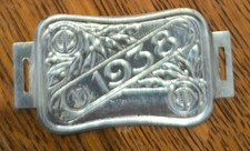 * plaque fiscale 1938 velo