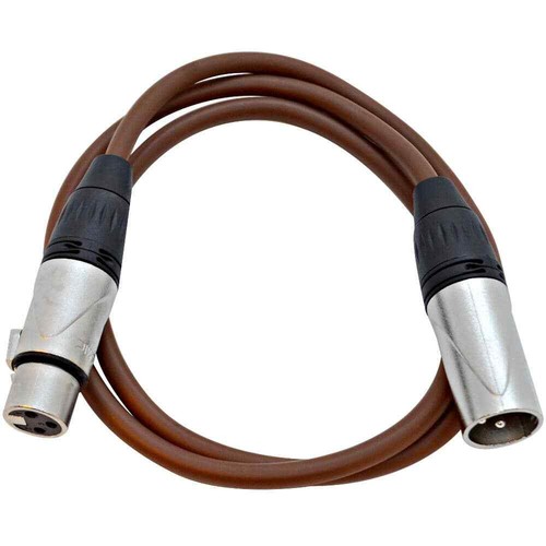 Foot brown xlr patch - brown, to