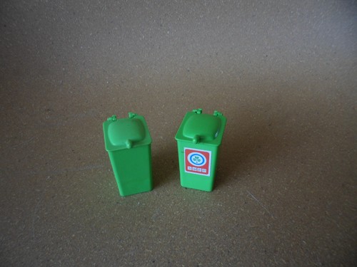 Lot poubelles vertes - lot,