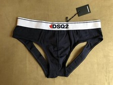 DSQUARED2 DSQ2 Rare Bleu Marine Signature Sport Blague Coffre sous-Vêtement L