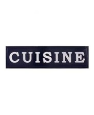 Enseigne métallique cuisine