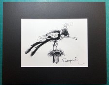 Franquin Gaston Lagaffe La mouette rieuse sous passe-partout 20 x 30 cm