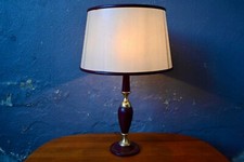 Lampe de table en cuir et laiton Le Tanneur design français classique art déco