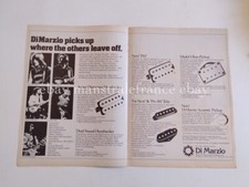 Di Marzio pickups Montrose Wisefield Slick ad clippings USA 1970s Kiss Flo Eddie