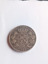 5 Francs belge Leopold II Roi