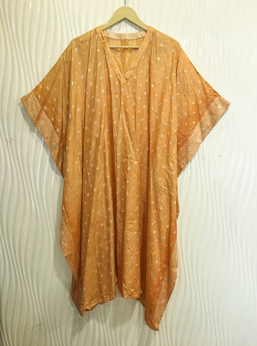 Women pure silk midi peach - women's,