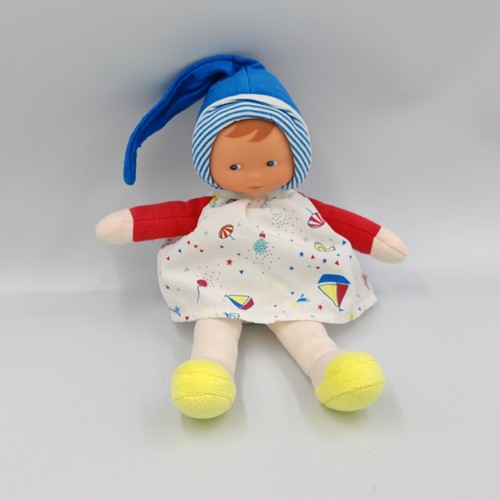 Doudou poupée lutin blanc - poupée,
