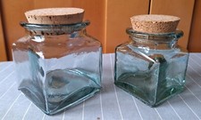 2 Bocaux - Pots carrés en