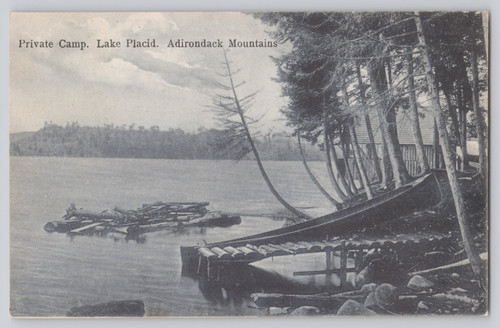 Postcard private camp - postcard,