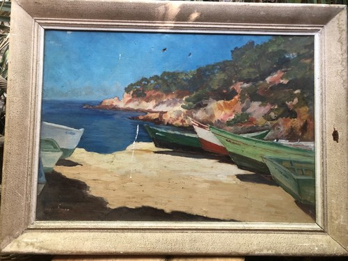 Tableau bateaux dans les - tableau,