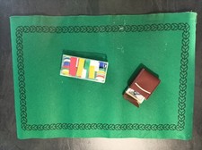 Ensemble de Jeu de Cartes Classique avec Tapis Vert - CAF