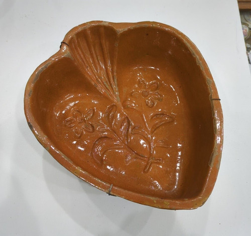 Ancien moule poterie populaire - ancien,