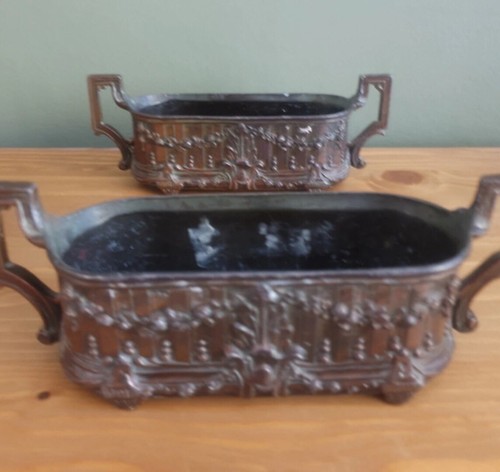 Paire petites jardinières - de,