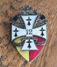 Insigne 12° Régiment Dragons / Drago Paris Nice Olivier Metra H739 /CC19