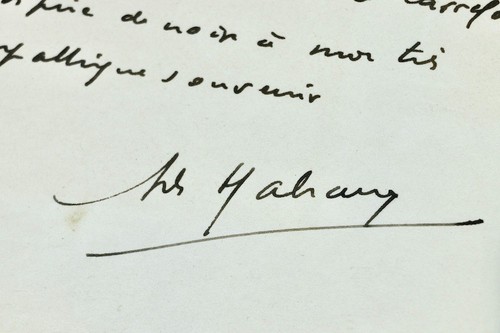 Lettre autographe signée