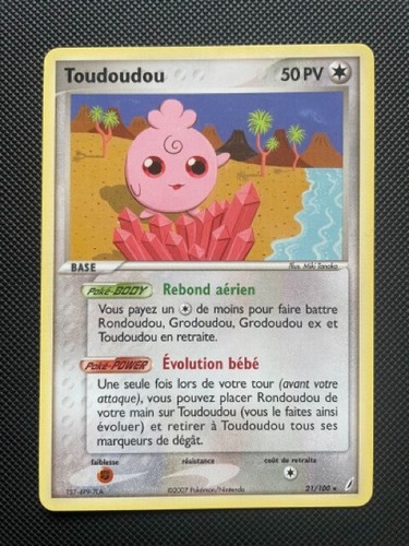 Carte pokémon toudoudou - pokémon,