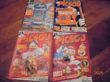 4 PICSOU magazines complets TBE avec leurs cadeaux