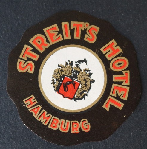 Ancienne étiquette hotel - étiquette,
