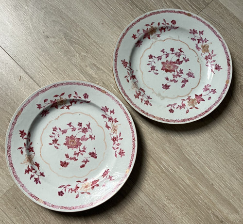 Lot assiettes porcelaine - 2,
