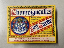 étiquette de bière Champigneulles