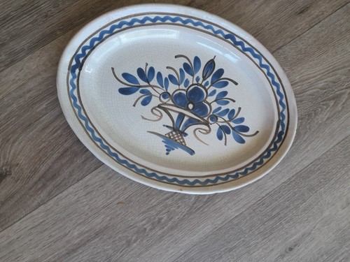 Plat cul noir ovale - forges, les