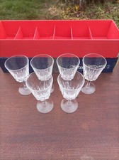6 verres a vin en cristal