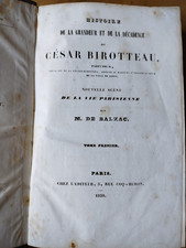César Birotteau, Balzac ( édition originale,1838)