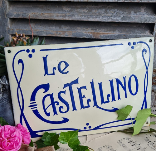 Ancienne plaque emaillee - plaque,
