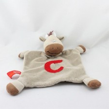 Doudou plat cheval beige