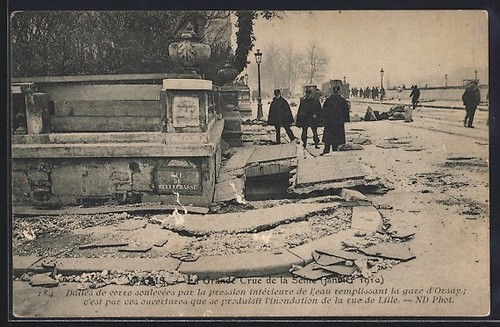 Carte postale paris dalles de - carte, paris,