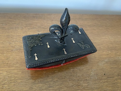 Tampon buvard ancien - ancien, métal