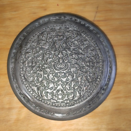 Poudrier miroir argent massif - ,