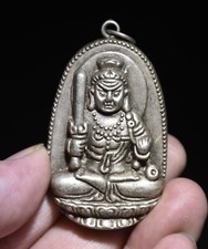 2.4" Vieux Chinois Miao Argent