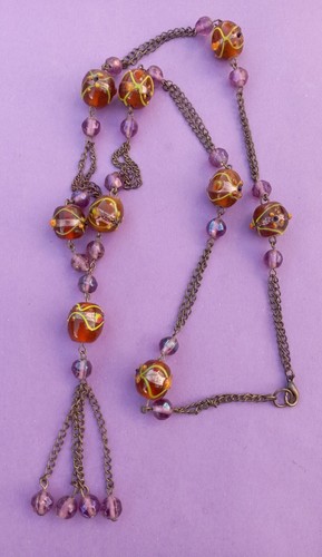 Collier sautoir avec - collier, perles