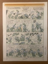 Cezard - Planche originale Les Rigolus et les Tristus - PIF numéro 141 - TBE