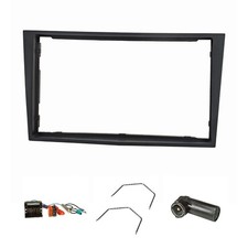 Kit de cache radio double DIN convient pour Opel Antara Astra H Zafira B Cors...