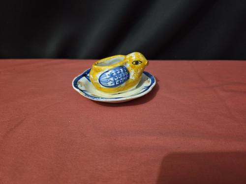 Ancien coquetier faïence - coquetier, en