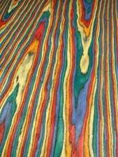 Furnier En Bois Multicolore Arc-En-Ciel SaRaiFo 250x64Cm Fleur