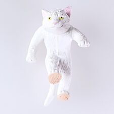 Figurine chat dur chat blanc