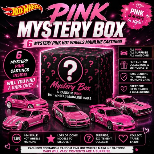 Hot wheels mystery - wheels, pink
