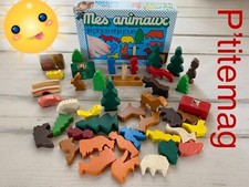 Anciens jeu Nathan Mes animaux (Bois)  ,je place,je joue.