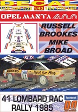 DECAL OPEL MANTA 400 ANDREWS R.BROOKES RAC R. 1985 8th (02)