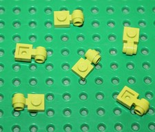 6 x Lego Lime Plate 1x1 with